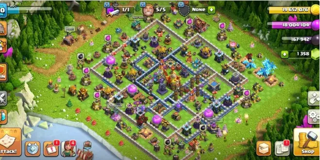 COC276 TH16 5 Builders Gems 1358 BK32 AQ41 MP45 GW22 RC19 Snake Bracelet17 Giant Gauntlet13 Frozen Arrow14 Magic Mirror1 CWL170